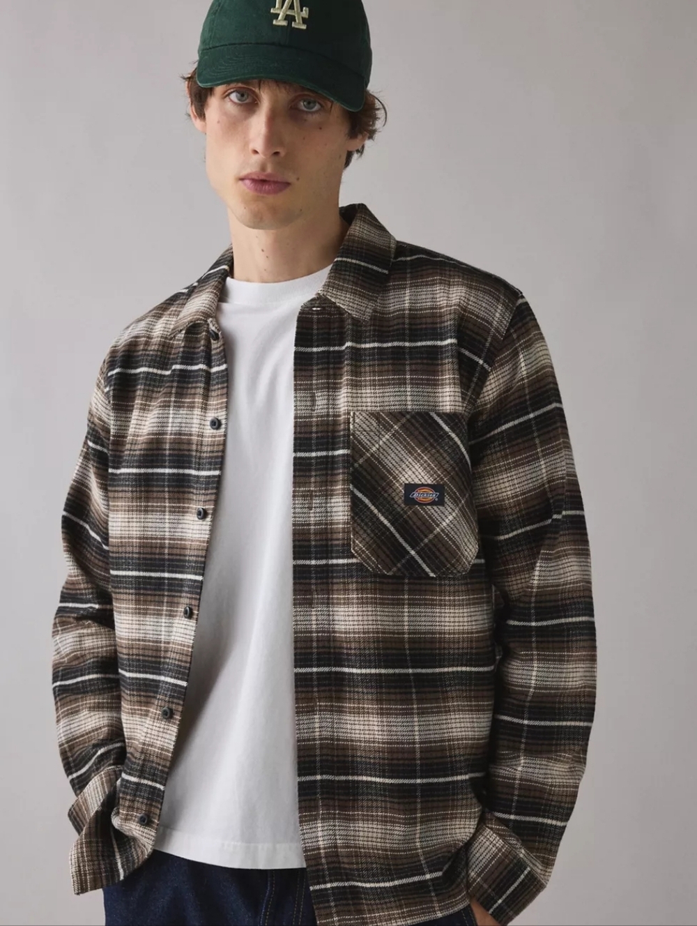 Dickies Forest Check Long Sleeve Shirt Small Nwt Urban Outfitters